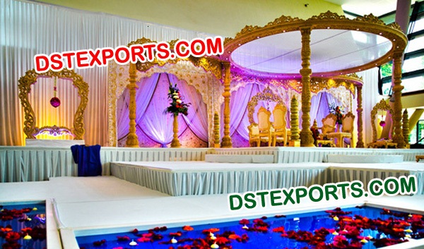 HINDU WEDDING WOODEN MANDAP SET