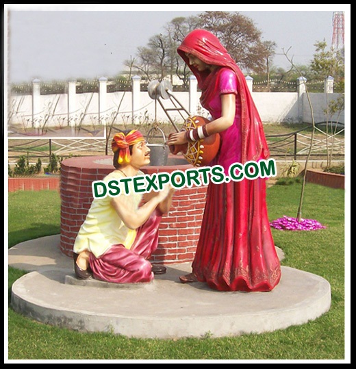 PUNJABI CULTURAL FIBER STATUES