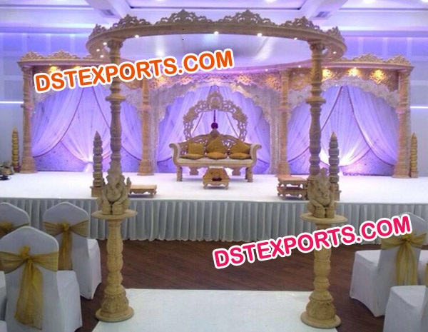 RAJASTHANI WEDDING WOODEN MANDAP