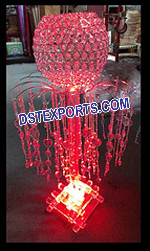 WEDDING LIGHTED CRYSTAL PILLAR