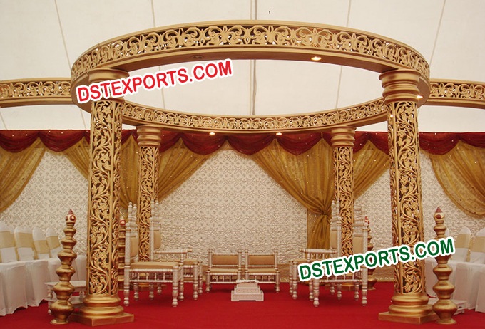 WEDDING GOLD JALI MANDAP