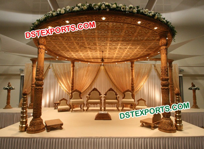 INDIAN SHADI WOODEN MANDAP