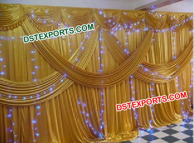 INDIAN WEDDING GOLD BACKDROP