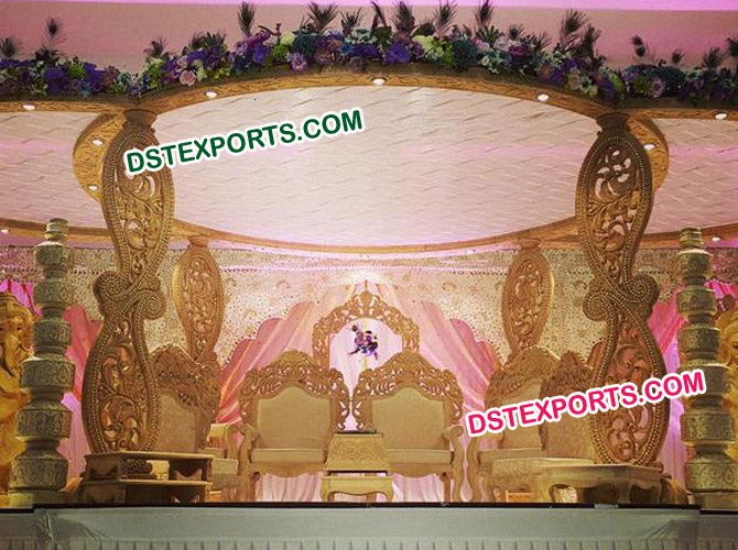 INDIAN WEDDING WOODEN CARRYS MANDAP