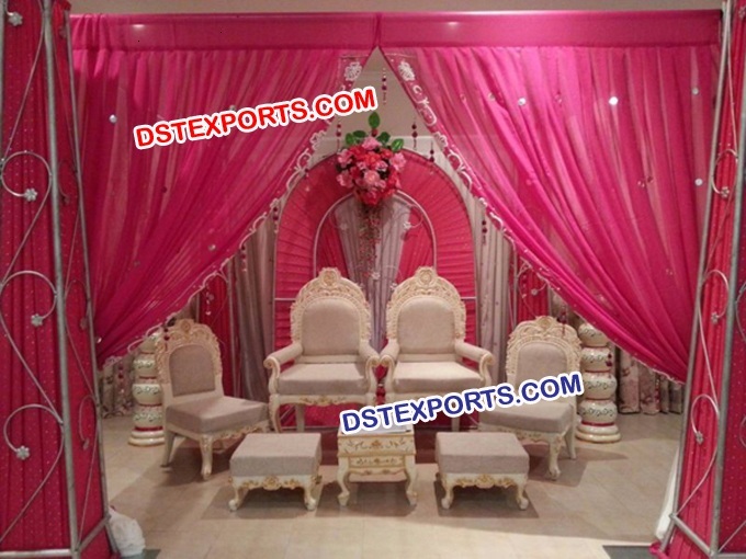 GUJRATI WEDDING MANDAP CHAIRS SET