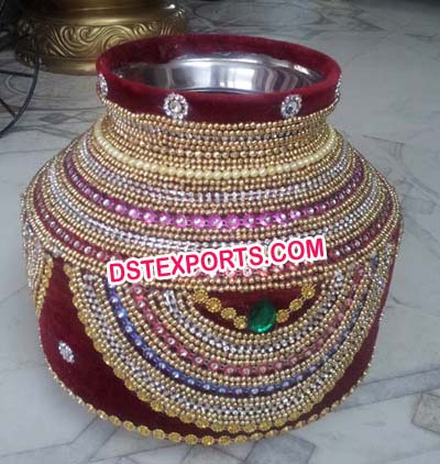 Indian Wedding Decorated Hand Made Pots/Matkas