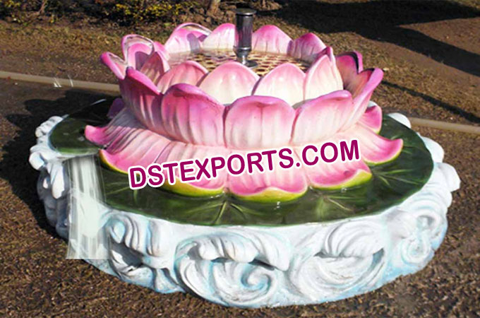 Fiber Lotus Water Fountain