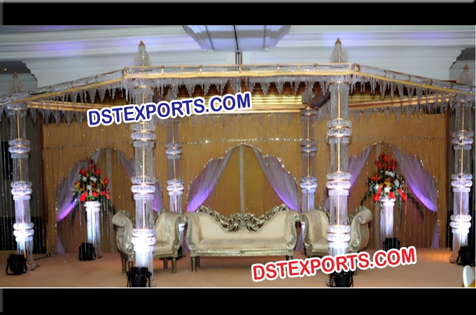 Crystal Wedding Mandap Set