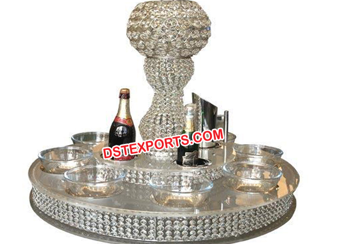 Revolving Tier Crystal lazy Susan