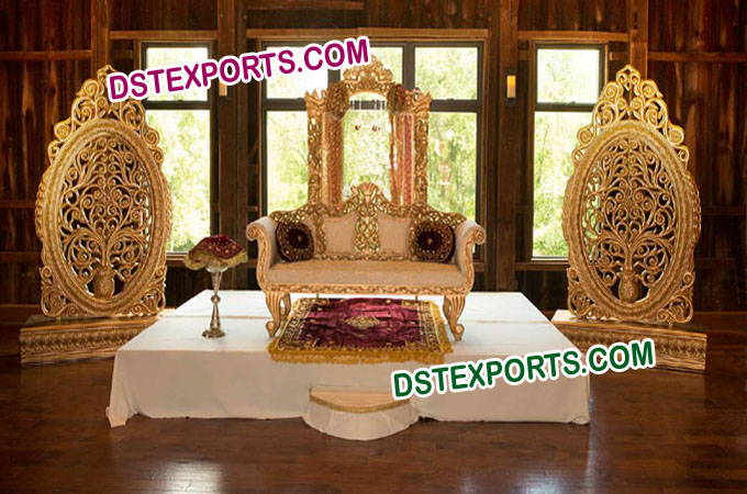 Fiber Jali Oval Backdrop Panel