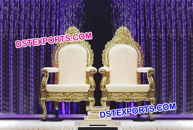 Indian Wedding Reception Throne Chairs