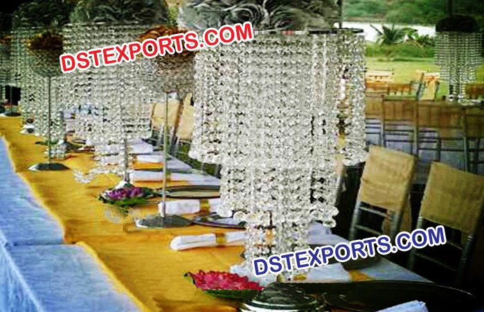 Modern Style Wedding Crystal Candlabra