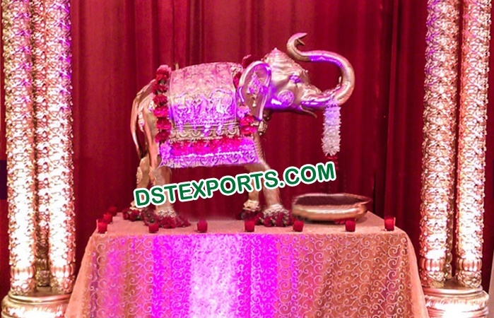 Indian Wedding Entrance Fiber Elephant Statue