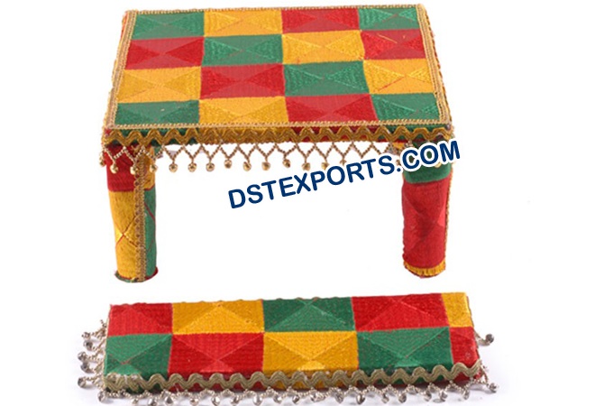 Punjabi Decorated Phulkari Maiyaan Chownki