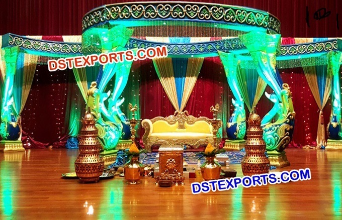 Royal Peacock Wedding Mandap