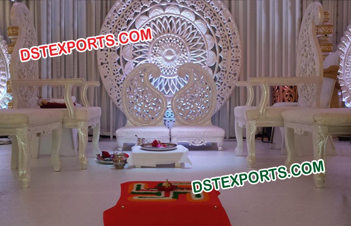 Paisley Design Mandap Chairs For Wedding