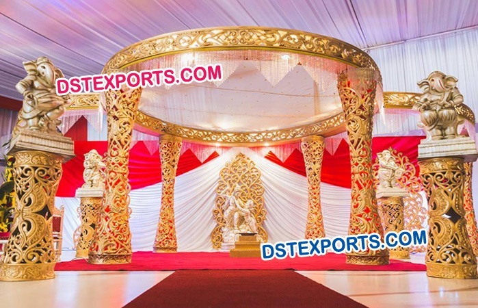 Designer Carved Fiber Mandap