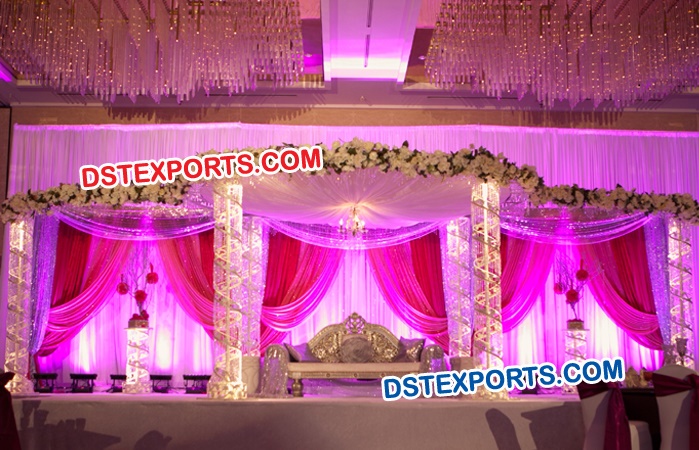 Beautiful Fully Crystal Mandap