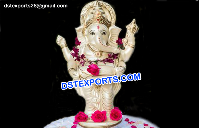 Table Decoration Fiber Ganesha Statue