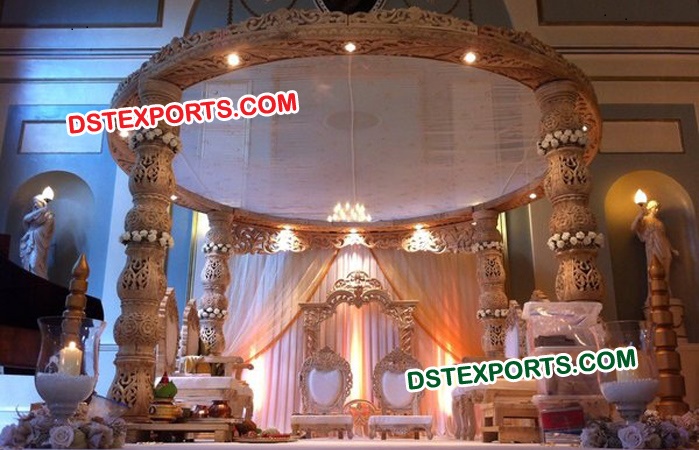 Wedding Wooden Damroo Mandap