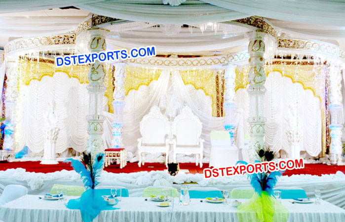 South Indian Wedding Crystal Mandap