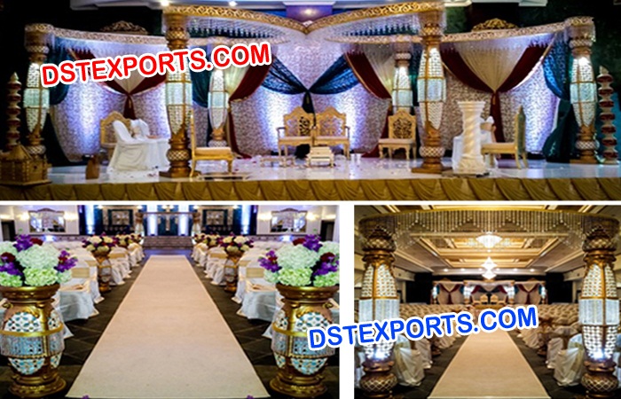 Wedding Bottle Butterfly Crystal Mandap