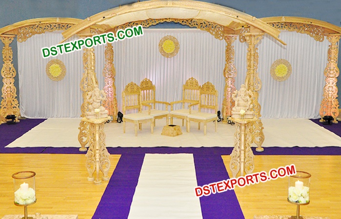 Designer Carved Wedding Mandap