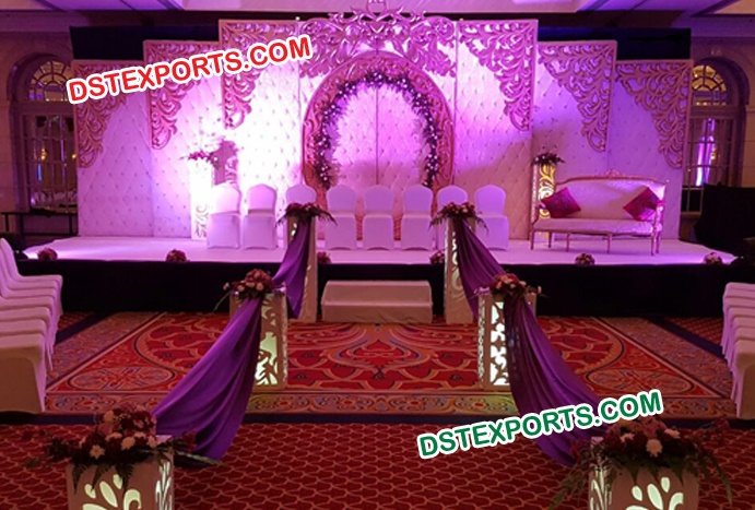 White Western Theme Wedding Decoration