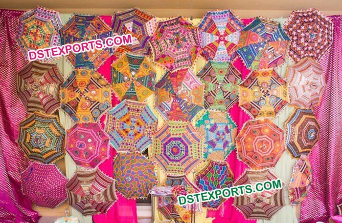 Beautiful Wedding Umbrella Backdrop