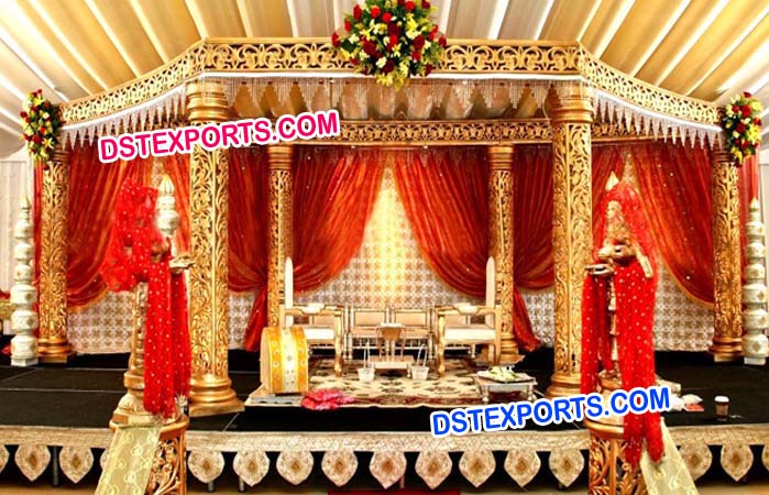 Golden Wedding Mandap