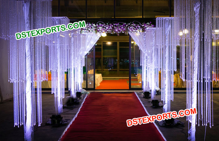 Wedding Aisle Decoration Crystal Pillars Hanging