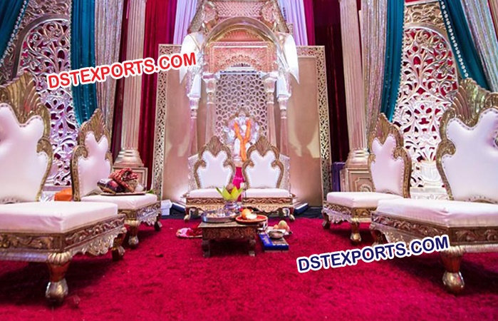 Wedding Mandap Low Seating Chairs