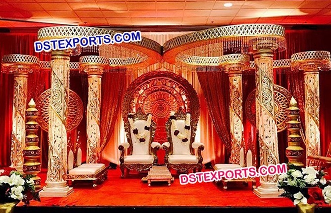 Indian Fiber Crystal Wedding Mandap