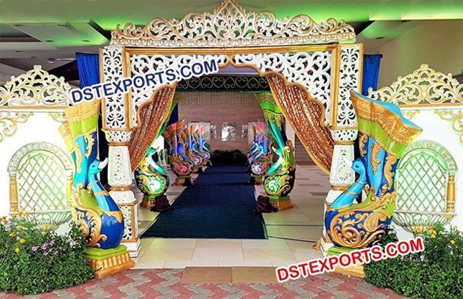 Peacock Theme Wedding Welcome Gate