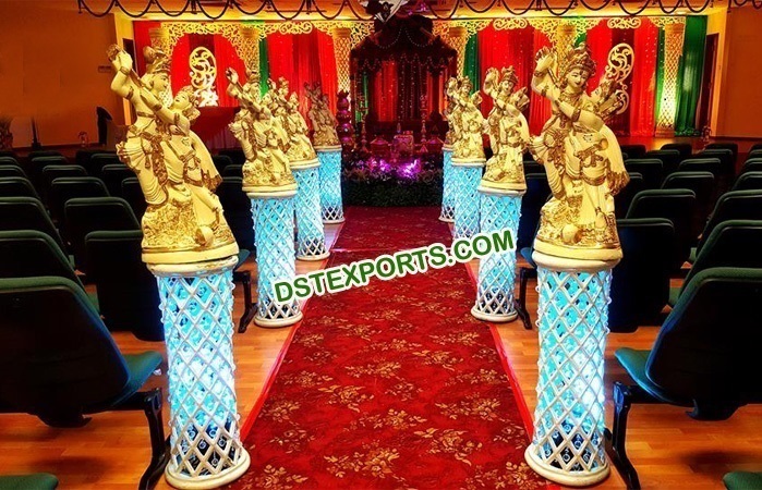 Wedding Radha Krishan Aisleway Decoration