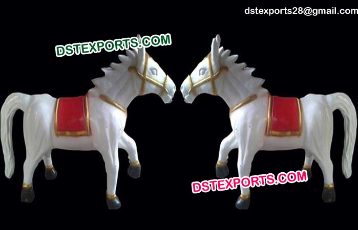 Fiber Glass Small Horse Statues