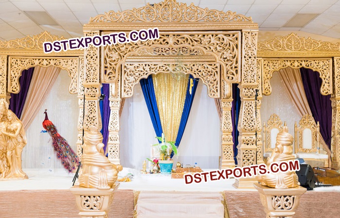 Heavy Fiber Carved  Mandap