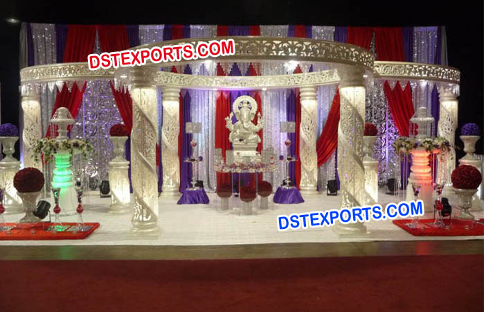 Wedding Ganesha Crystal Mandap