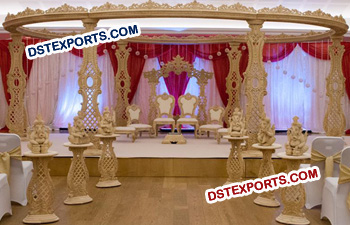 Beautiful Wooden Wedding Mandap