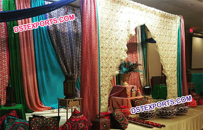 Embroided Backdrop Wedding  Decoration