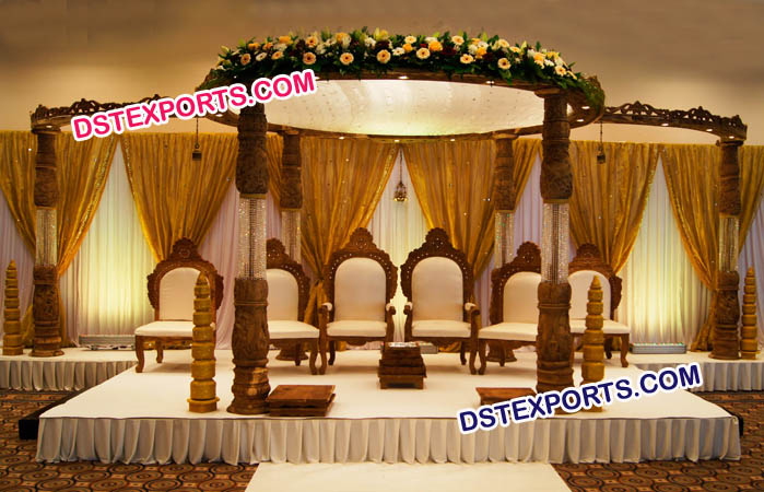 Modern Style Wood Mandap