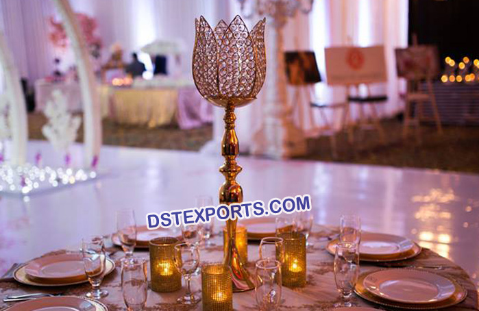 Indian Wedding Decoration Crystal Centerpieces