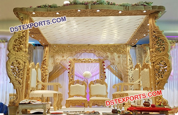 Stylish Wedding Wooden Mandap