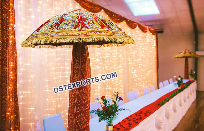 Beautiful Embroidered Wedding Umbrella