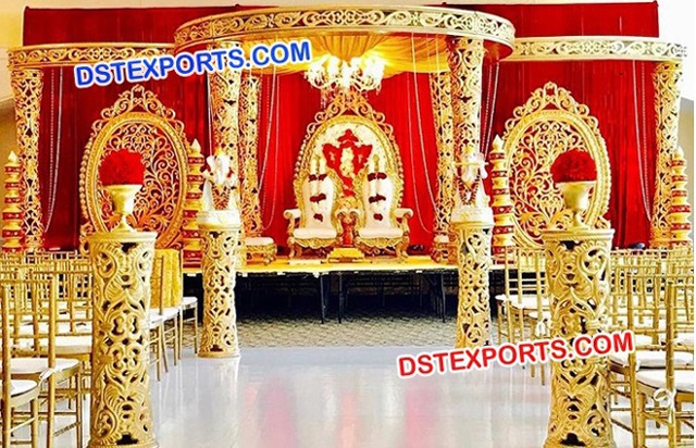 Fiber Indian Wedding Decoration Mandap