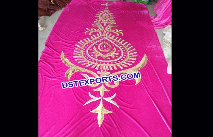 Heavy Embrodried Backdrop Curtains For Wedding