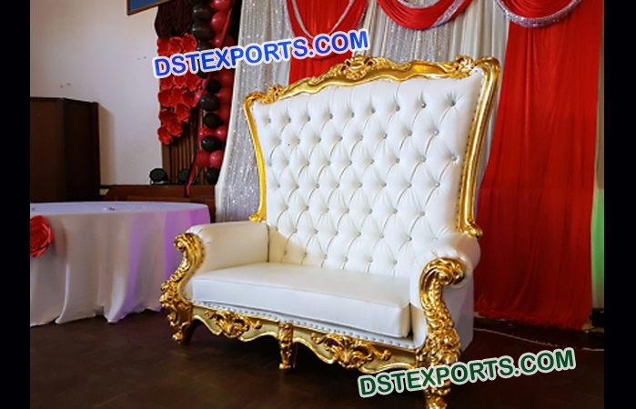 Golden Love Seater Chaise For Wedding