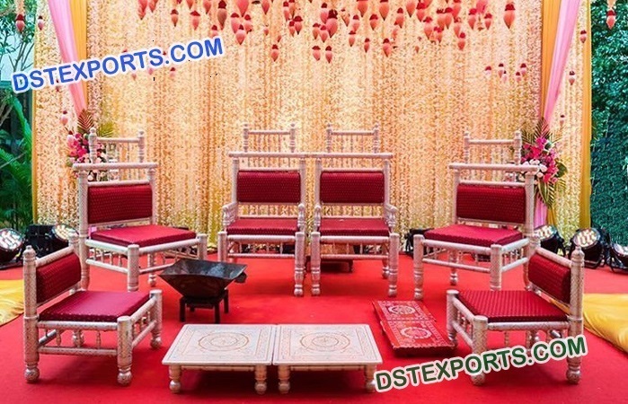 Mandap Chair Set For Gujrati Wedding