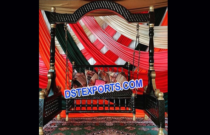 Black Gold Swing Jhula For Muslim Nikah