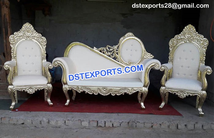 Silver Plated Wedding Sofa Set